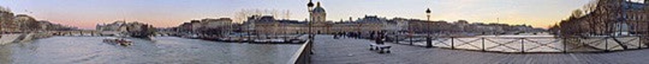 Pont de Arts, Paris by Pierre Hebert Wall Art Décor 5 1/8 x 39 3/4 Art Print